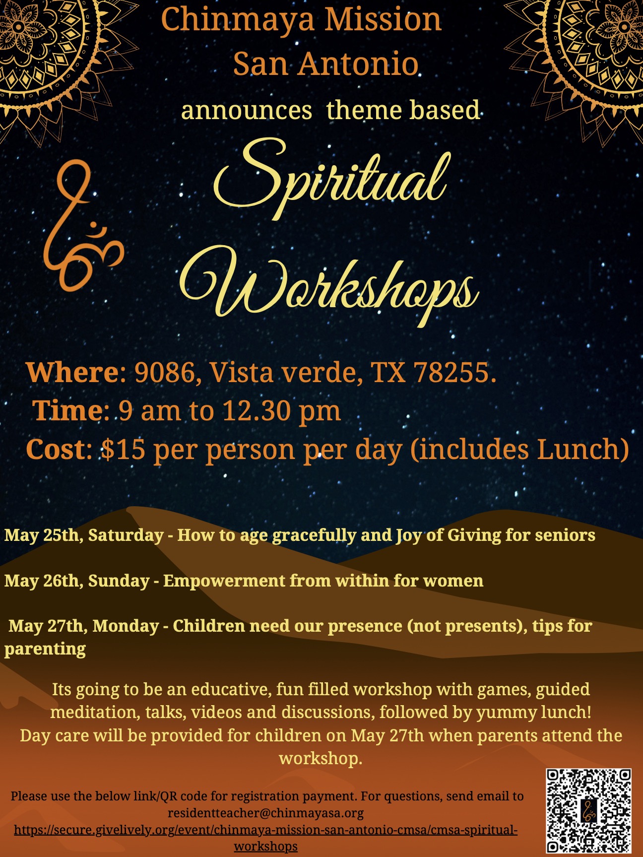 May Workshops